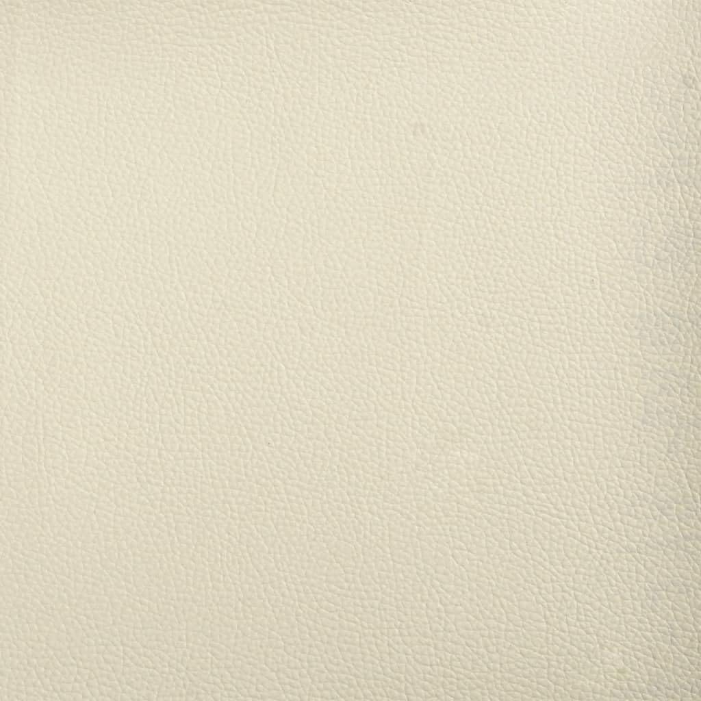 pouffe contenitore,pouf contenitore rotondo,pouf,Poggiapiedi Crema 60x50x41 cm in SimilpelleGeeignet für Wohnzimmer, Schlafzimmer, Bad