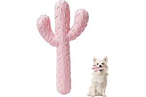 MewaJump Cactus Chew Toy: Unbreakable Dog Treat for Medium-Large Canines