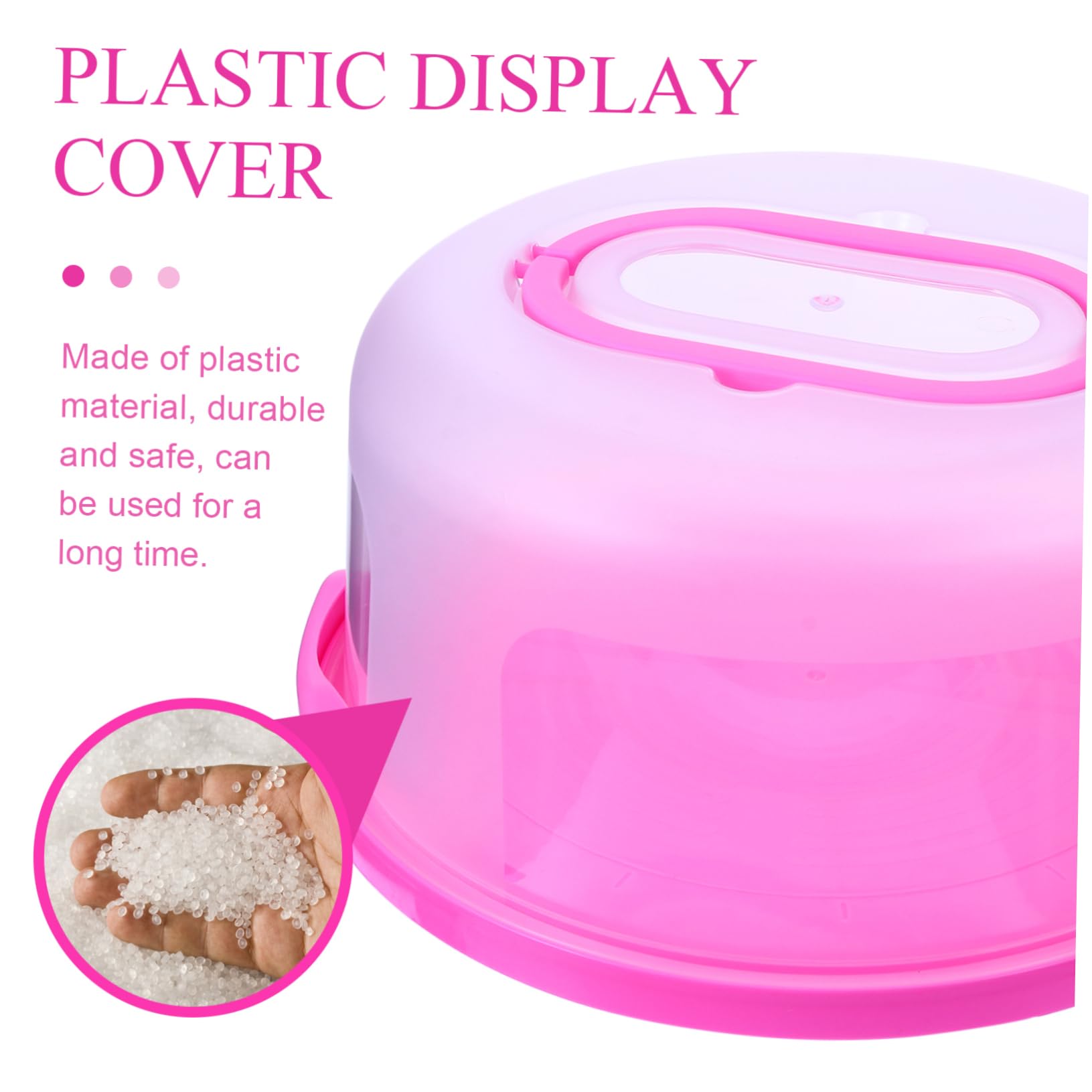 DECHOUS Multi-functional Cake Holder Practical Portable Cake Box with Smooth Corners for Safe Easy Handling