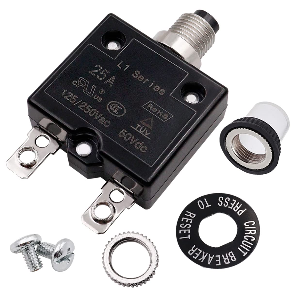 smseace 15A Thermal Circuit Breaker - Manual Reset -10 smseace 15A Thermal Circuit Breaker - Manual Reset -10