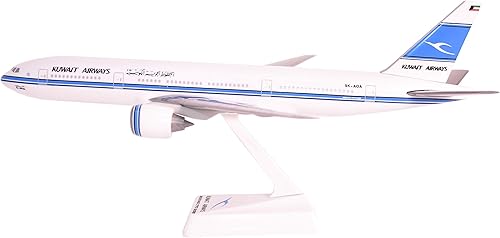 Flight Miniatures Kuwait 777-200 Modelo a escala 1:200 Avión - Modelo de avión de plástico Snap-Fit - Réplica coleccionable de aviones de Kuwait