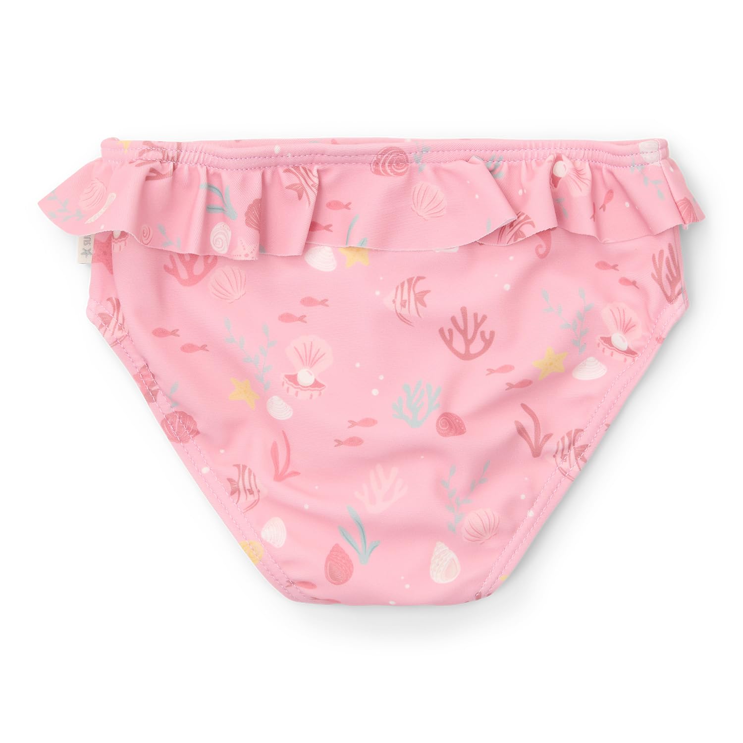 Little Dutch Bikinihose Badehose mit Rüschen für Baby Mädchen (Gr. 74/80) rosa - Ocean Treasures