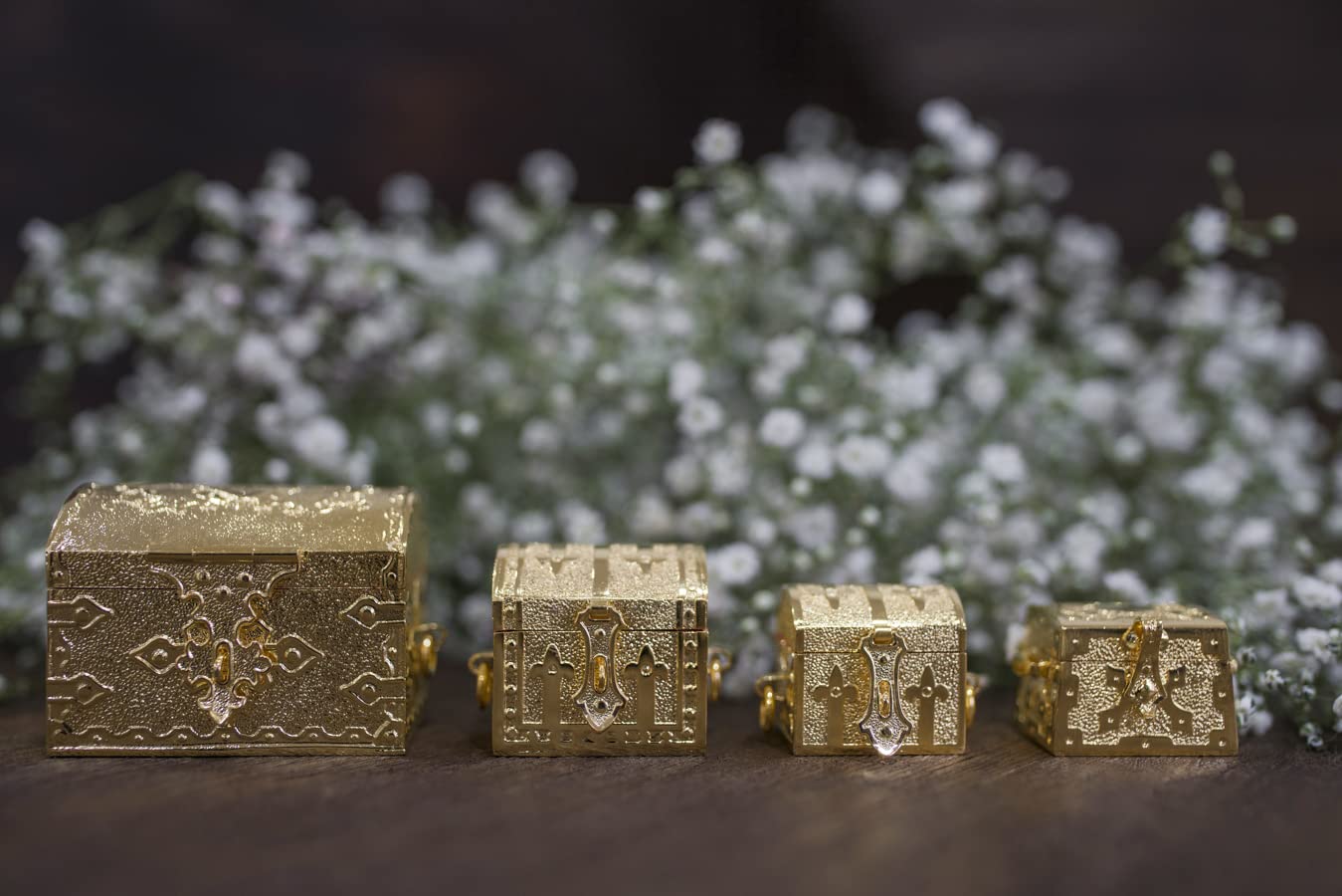 Arras de boda de 2 Corazón conjunto, oro Arras para boda con oro unidad monedas
