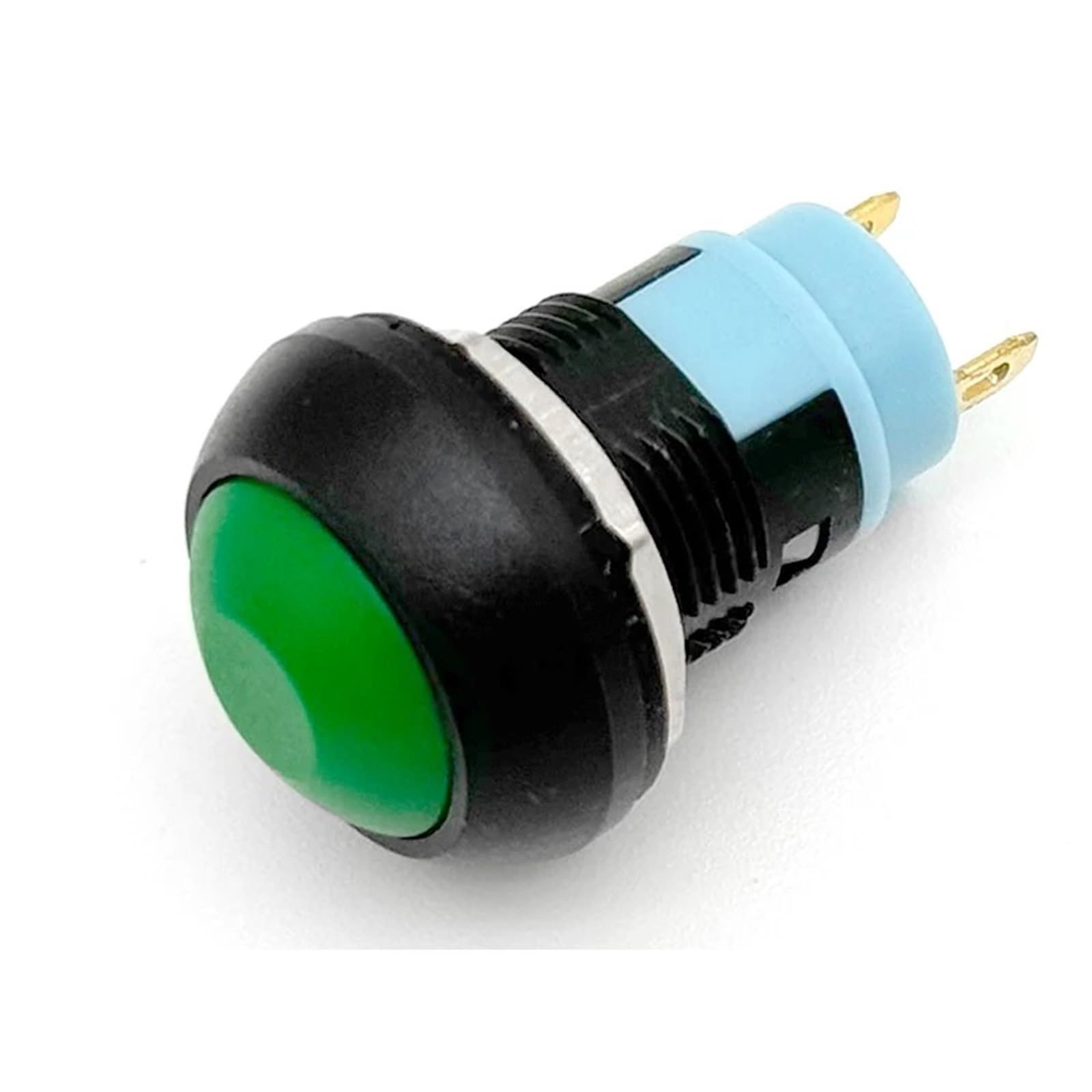 5/20/100PCS PBS-33B 2Pin Mini Switch 12mm 12V 1A Wodoodporny Chwilowy Przełącznik Przyciskowy Reset Blokada(Green Locking,5PCS)