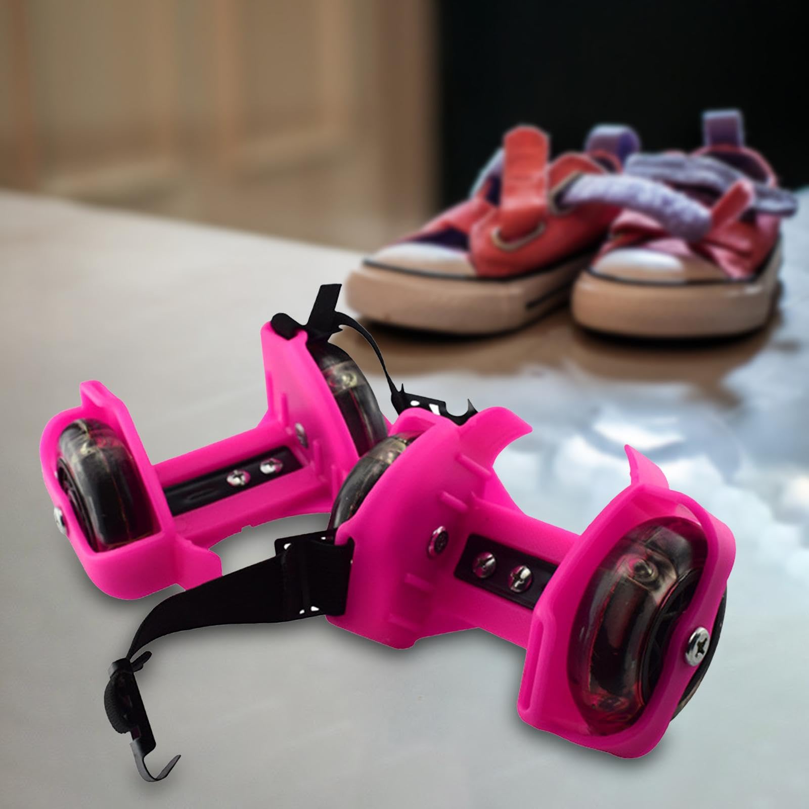 kowaku Patins à roulettes à talons, chaussures à roulettes réglables, patins à talons pour activités, filles et garçons