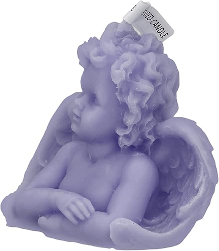 Miniatura 6 de Vela de ángel, vela perfumada de soja, vela ligera perfumada para aromaterapia, vela vegana, linda vela decorativa hecha a mano, vela estética de
