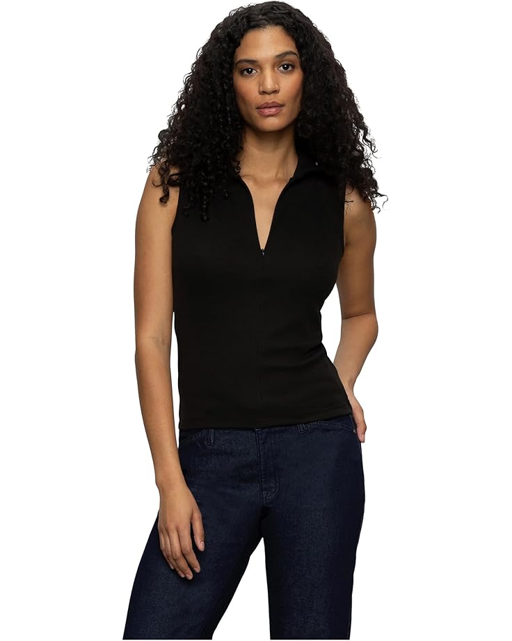 Sanctuary Sleeveless Zip Mock - Main View