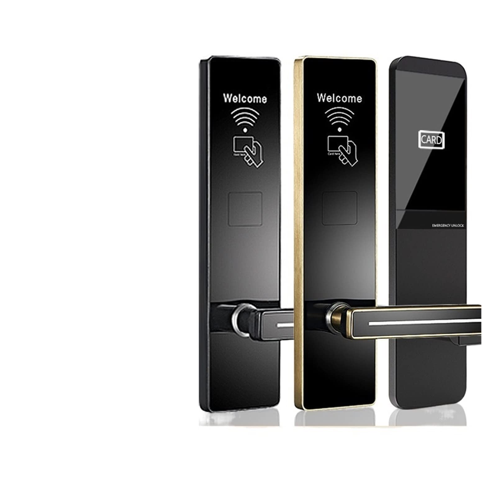 VChics Serratura intelligente per porte, Serratura della porta magnetica di fascia alta serratura a induzione Intelligente Electronic Card Lock Apartment Homestay Rental Hol Hotel Swipe Blocco(C)