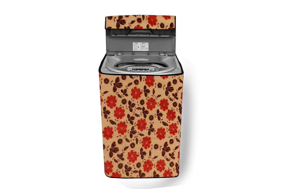 Nitasha Washing Machine Cover for Whirlpool 8 kg Fully-Automatic Top Load (360DegreeBloomwashUltimateCare8.0)