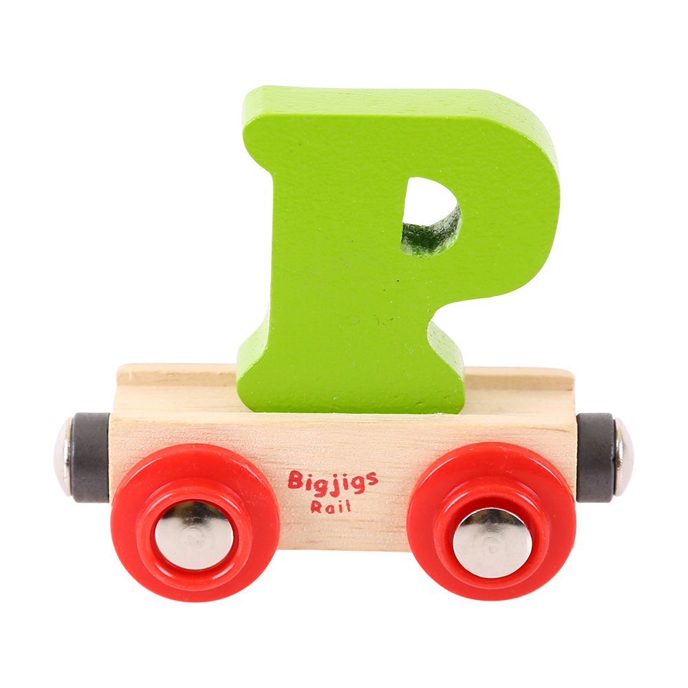 Bigjigs Rail Rail Name Letter P (Green) โ image 1