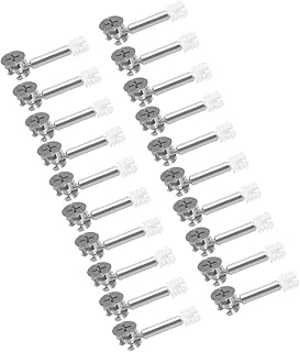 VictorsHome Furniture Cam Fitting with Dowel Screws and Pre-Inserted Nut for Cabinet Connecting 20 Sets