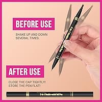 Vista 6 de iMethod Microblading Eyebrow Pencil - Brow Pencil 2-in-1 Dual-Ended Eyebrow Pen with 3-Prong Micro-Fork-Tip Applicator and Precise Brush-Tip Create