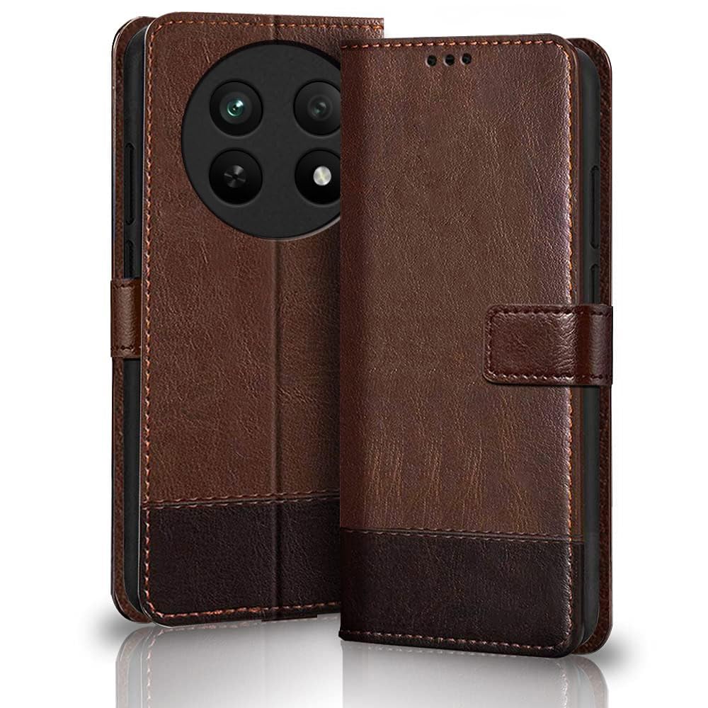 TheGiftKart Flip Back Cover Case for Realme Narzo 70x 5G / N65 / Realme 13/12 / 12X 5G / C65 5G | Dual-Color Leather Finish | Inbuilt Stand & Pockets | Flip Back Cover (Faux Leather, Brown & Coffee) (B0CX4X9SYV) Amazon Price History, Amazon Price Tracker