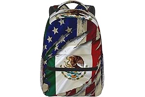 American Flag With Mexican Flag Backpack: Enhance Your Style and Carry Essentials Effortlessly