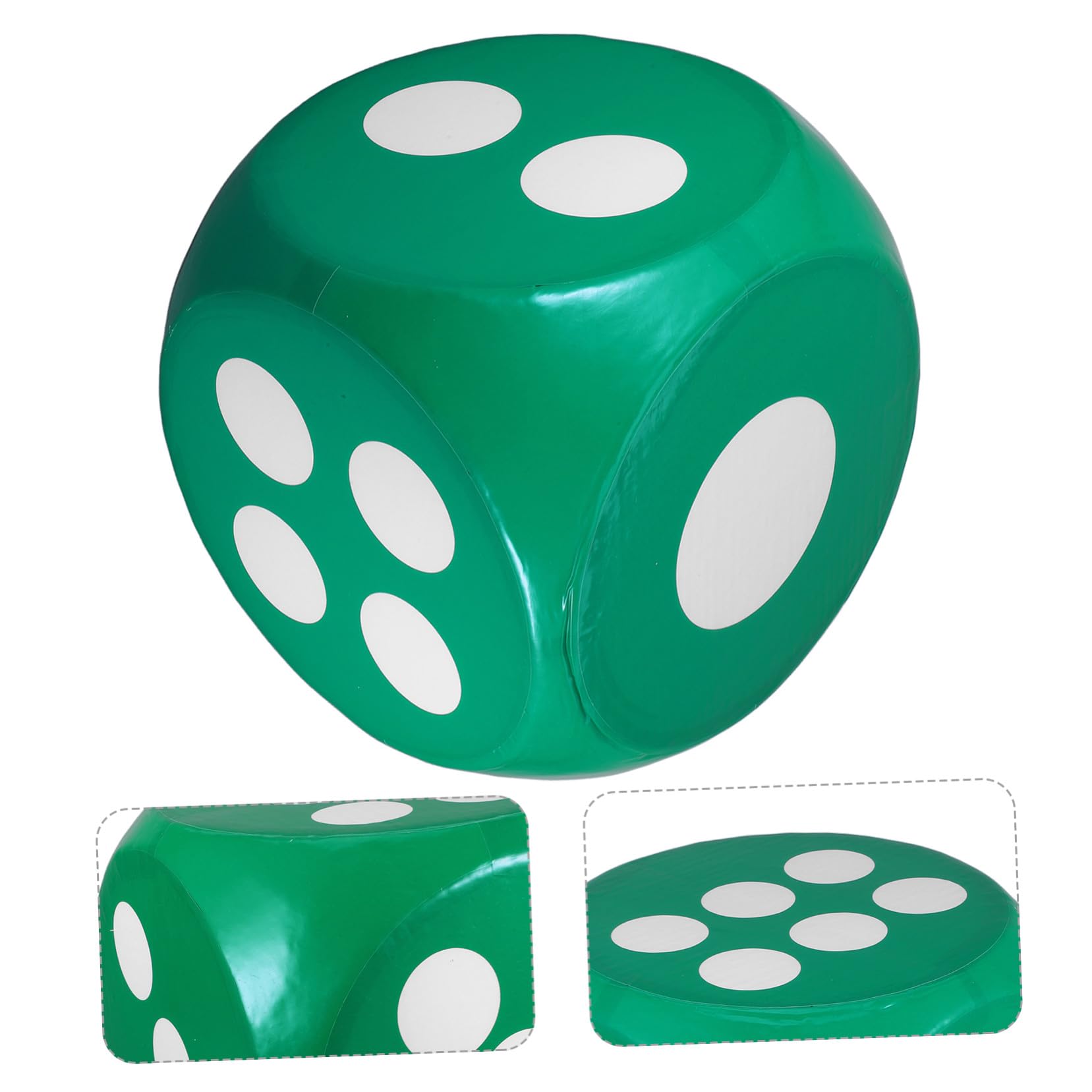 Dé Extra Large en Mousse Vert, Gros Dé à Bords Arrondis pour Jeux