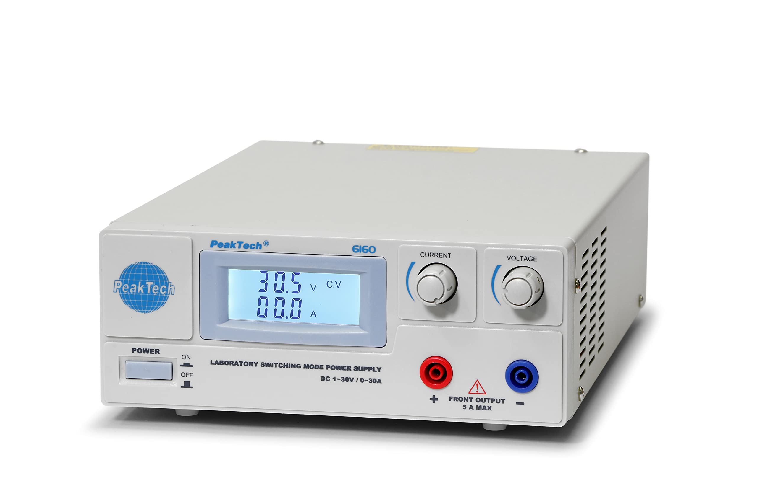 Peak tech Alimentatore da laboratorio 0 – 30 V/0 – 30 A DC, 1 pezzo,, P 6160