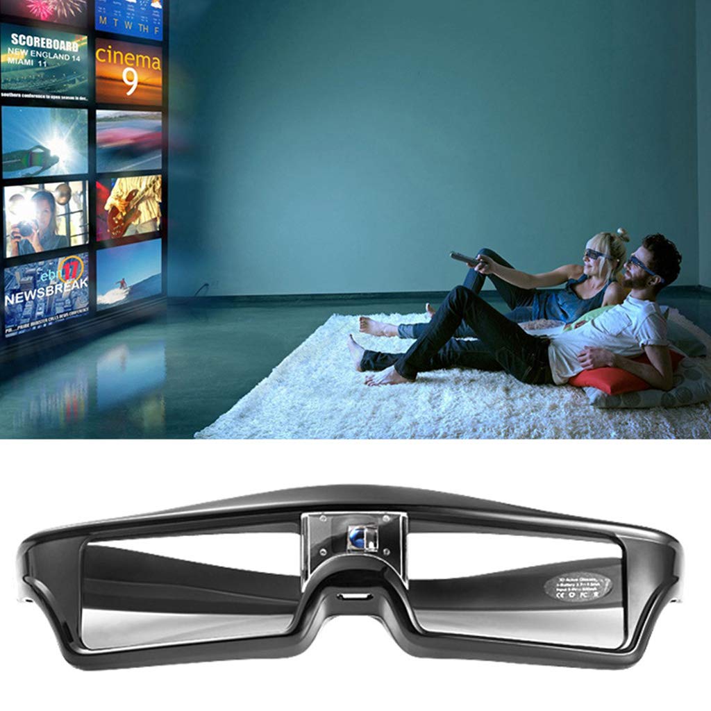 Lunette Intelligente 2 Lunettes 3D DLP Link 144Hz - Obturateur Actif Rechargeable Projecteurs XGIMI Optoma Accessoire Home Cinéma 3d