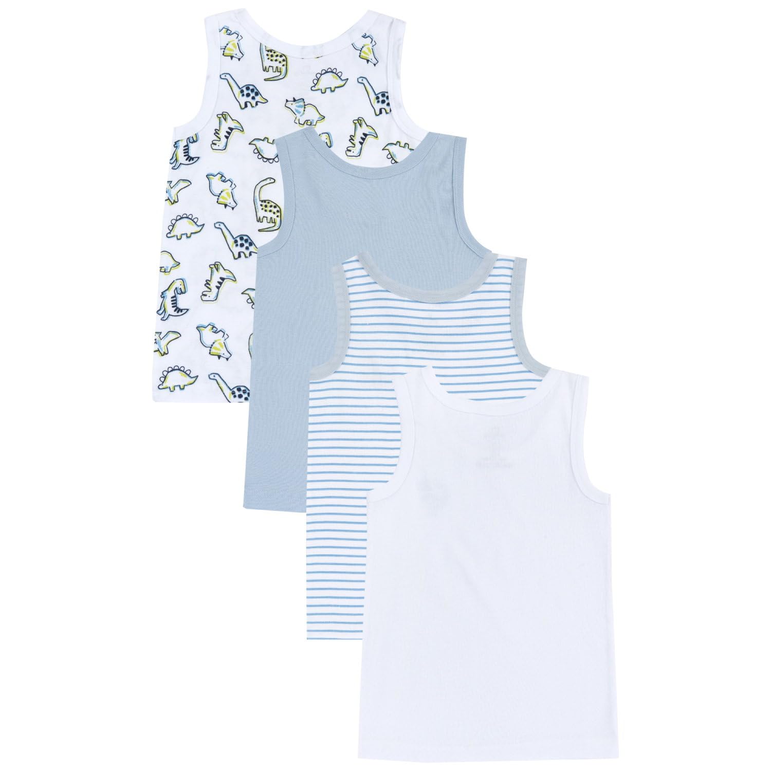Chicco Kinder und Jungen 100% Baumwolle Nos Set aus 4 Unterhemden (4er Pack)