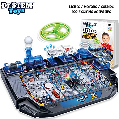 Image of Dr. STEM Toys Circuit Science Kit Includes Over 100 Electrical Experiments with Light, Sound, and Action - Ages 8+ Boys and Girls