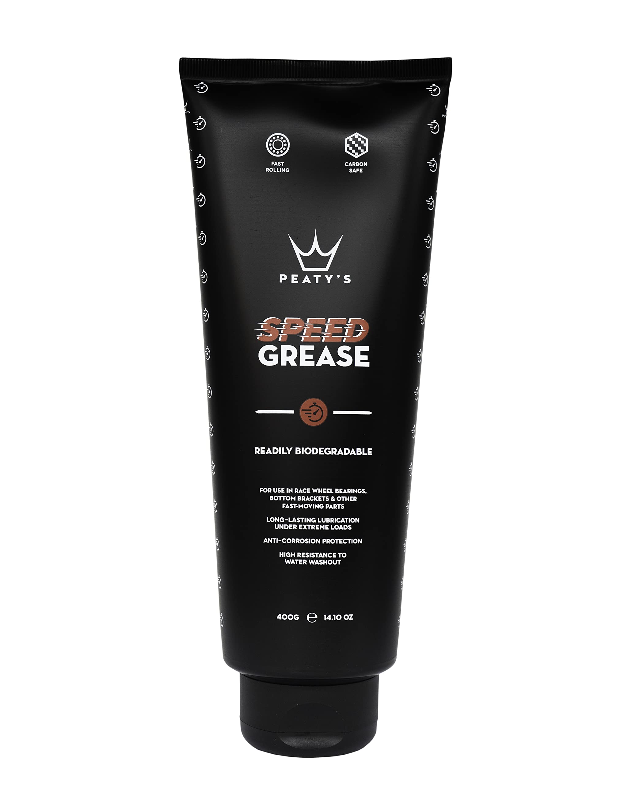 Peaty's Bicycle Speed Grease - Readily Biodegradable, High Performance, Rapid Bearing Speed, Long Lasting Under Extreme Loads, Use In Bike Race Wheel Bearings, Bottom Bracket & Fast Moving Parts, 400g