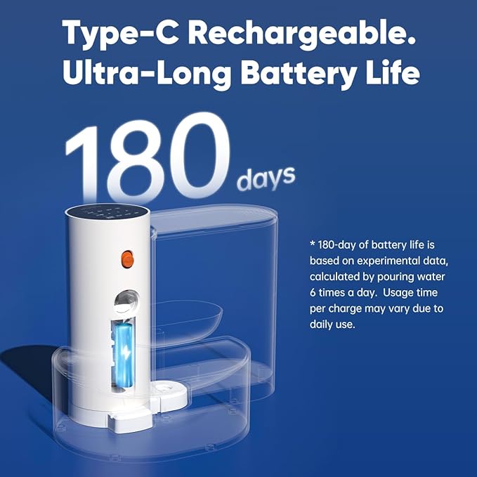 Fuente de Agua Automática Petgravity para Gatos y Perros Pequeños, 3.5L miniatura 4