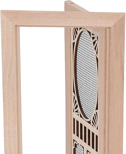 Miniatura 2 de 112 Mini modelo de muebles de casa de muñecas, puerta de pantalla para casa de muñecas, abedul para puertas de casa de muñecas DIY