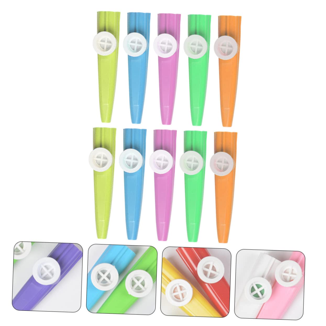 Vaguelly Kinder Kazoo Musikinstrument 50 Stück Kunststoff Kazoos Für Kinder Leicht Zu Spielen Lernspielzeug Für Musikförderung Und Freizeitaktivitäten