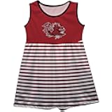Officially Licensed College Tank Dress with Stripes for Girls