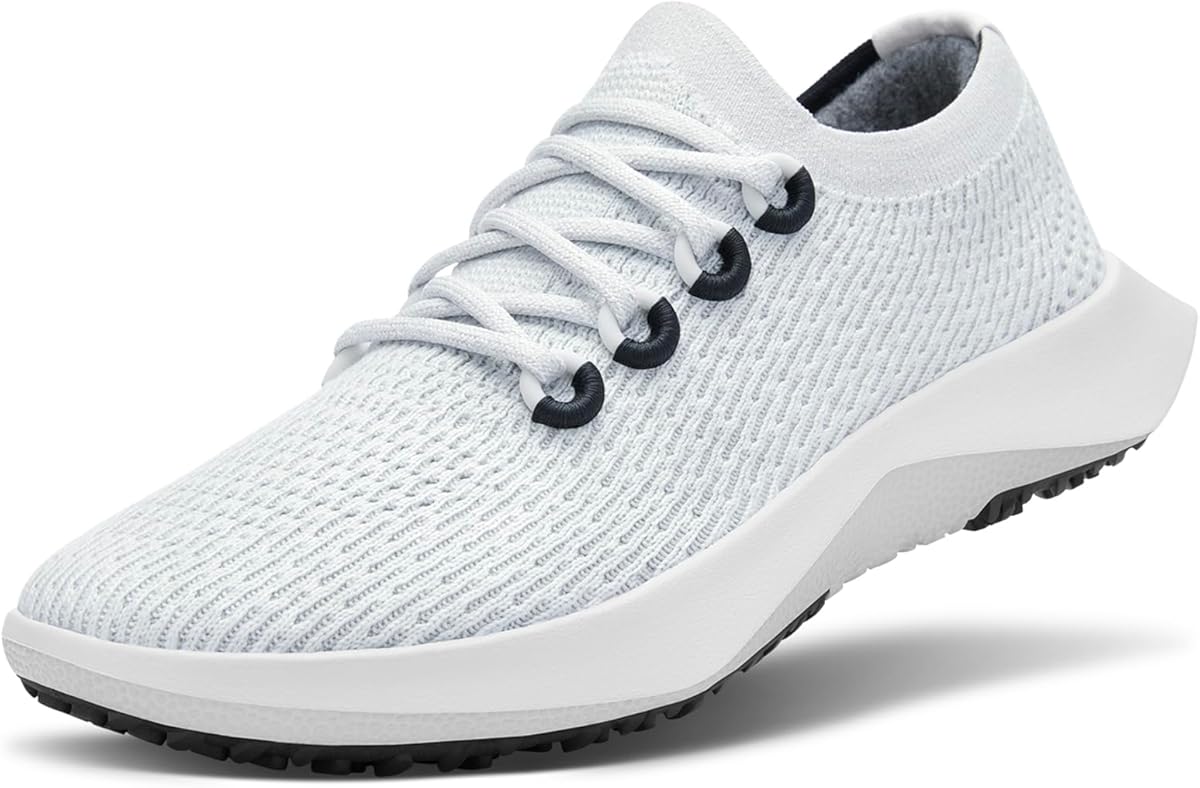 Amazon.com | Allbirds Men's Tree Dasher 2, Active Running & Walking Sneakers - Blizzard (Blizzard Sole) - 7 Medium | Road Running