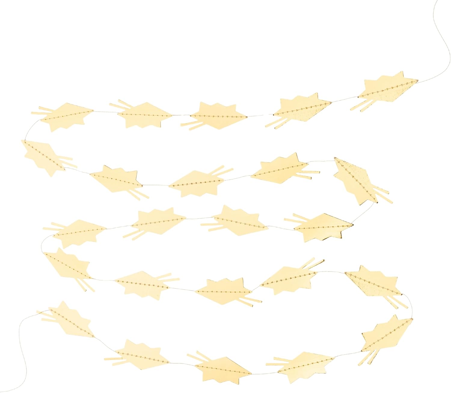 Bonjour Fête Gold Gradution Hat Garland | Decorations for Graduation | Class of 2025 | Gold Foil Banner | Premium Party Supplies For Grad | Pack of 1, 7' Long