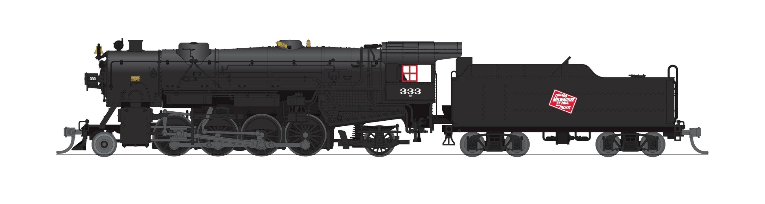 Broadway Limited 7837 USRA Heavy Mikado, MILW 378, Paragon4 Sound/DC/DCC, N Scale