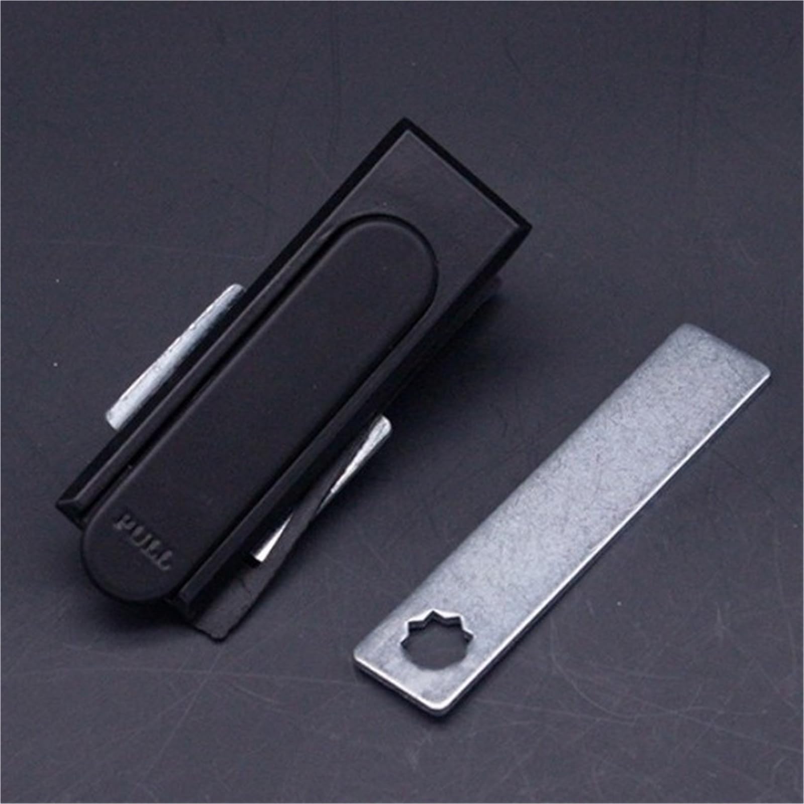 Iykqhwupyp Ms717-1Black Ms717-1-2 Flat Lock Distribution Box Electric Zinc Alloy Cabinet 1Pcs(Ms717-1Black)