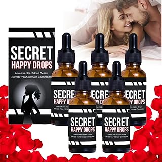 Mixdameny Secret Happy Drops - Pleasurepeak Oral Drops - Happy Drops for Women, Enhancing Sensitivity Pleasure, Boost Energy Levels, Promoting Relaxation, Promoting Improved Blood Flow (5 Pcs)