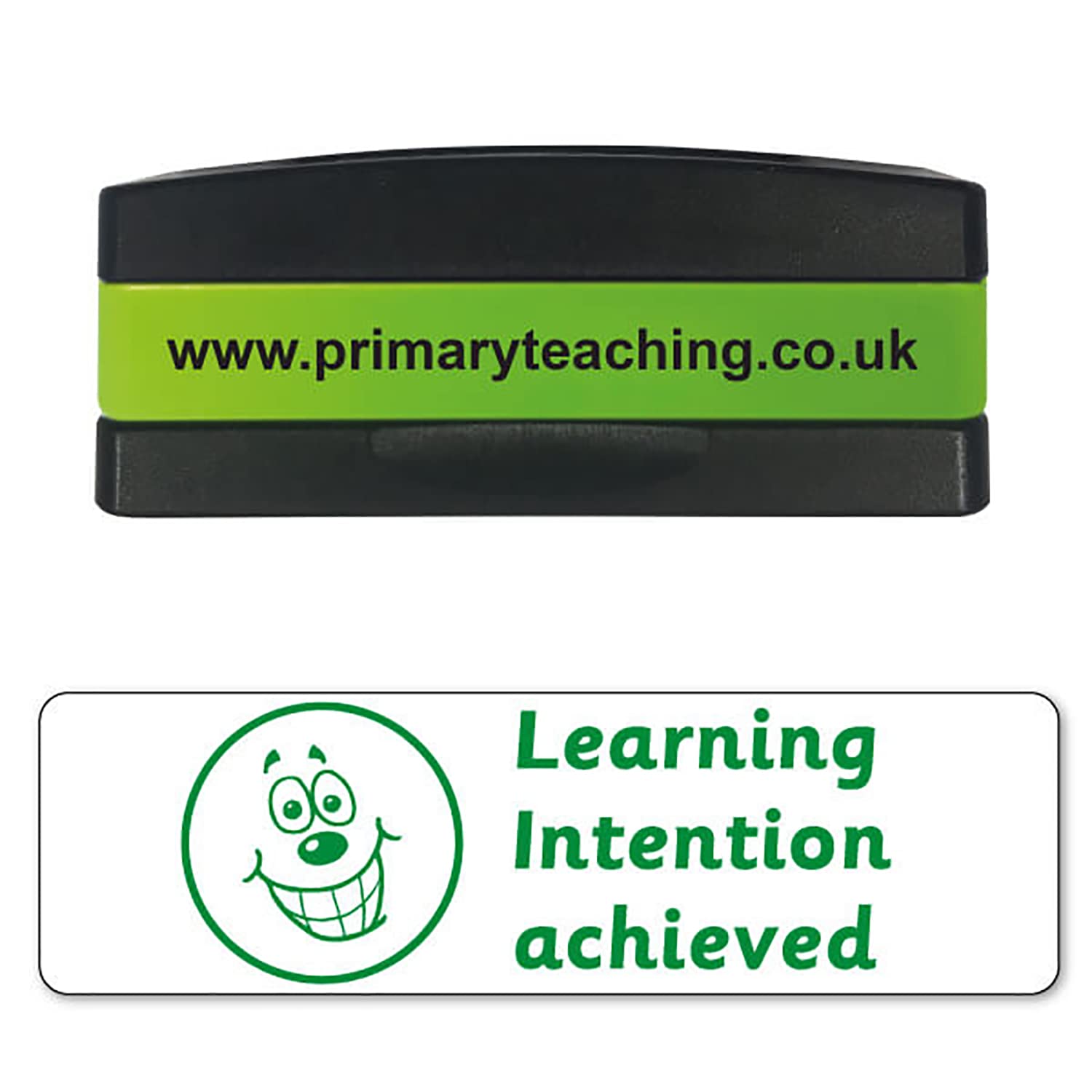 Stackable Learning Intention Achieved Smiley Face Pre Inked School Teachers Feedback Marking Stamper Stamp 44x13mm Primary Teaching Services