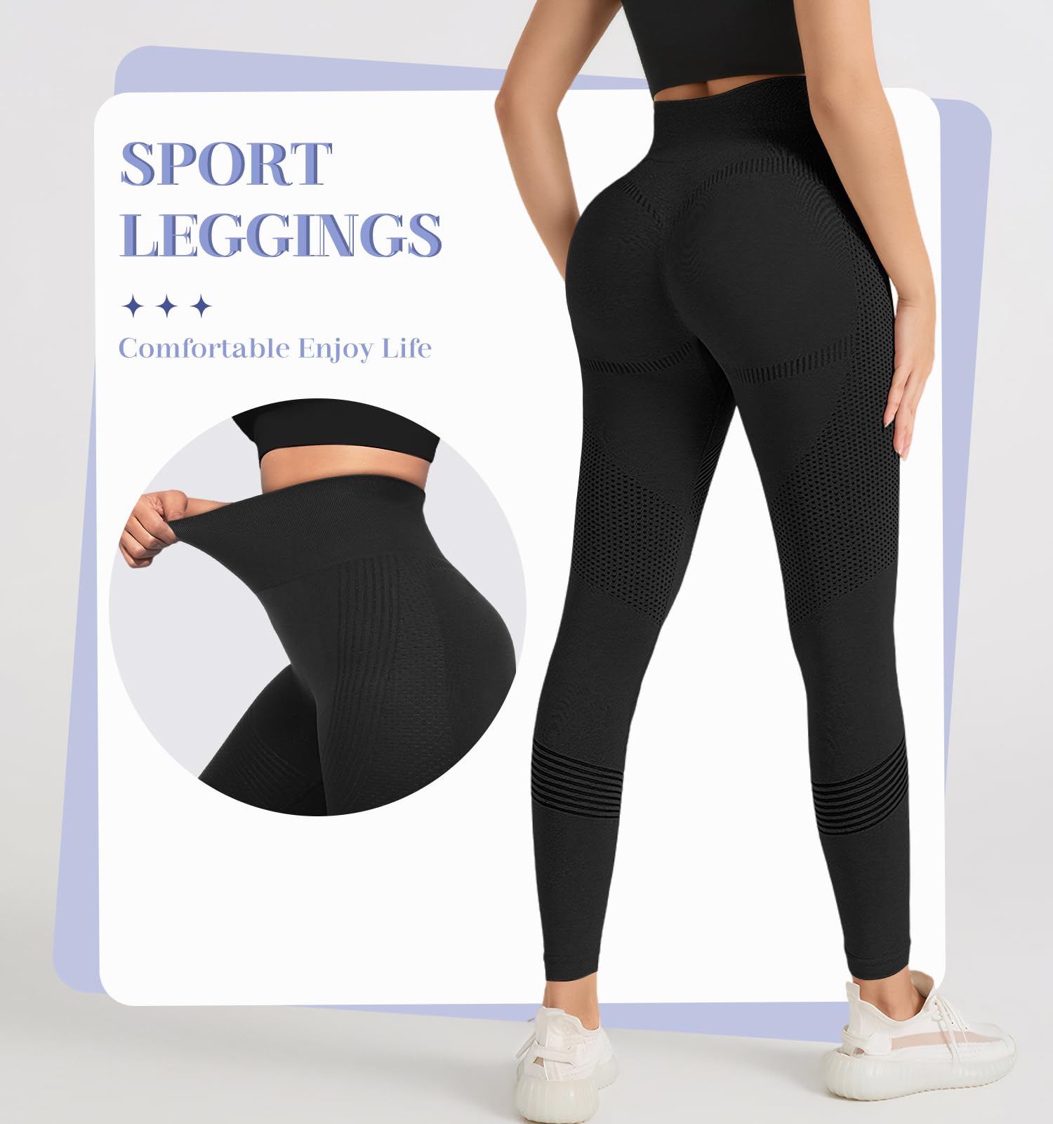 Damskie legginsy sportowe push-up wysoka talia antycellulitowe spodnie na siłownię kontrola brzucha antycellulitowe legginsy sportowe na siłownię joga bieganie fitness pilates