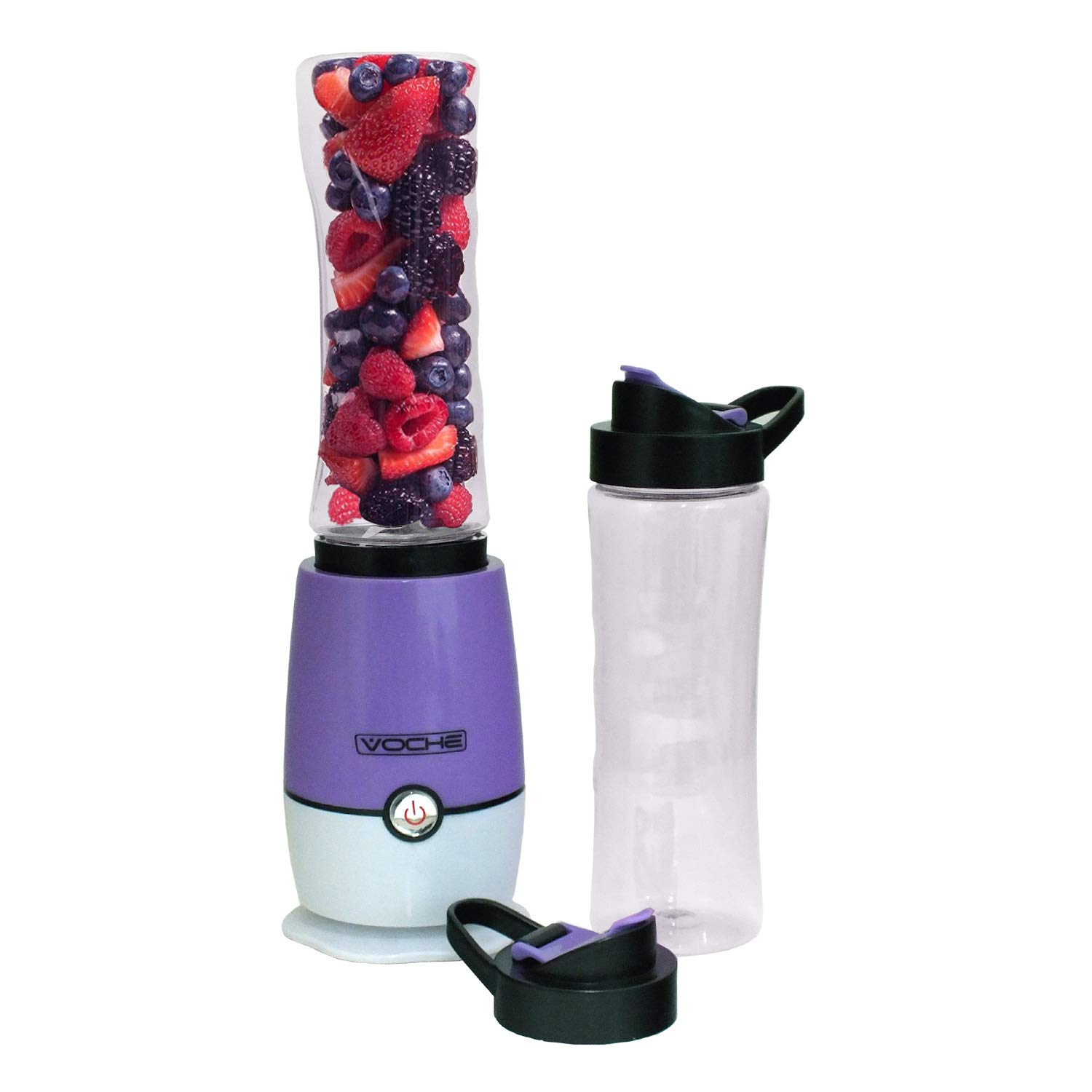 Shake & Take Multi-Blender Smoothie Maker Juicer Chopper Processor + 2 Bottles Purple