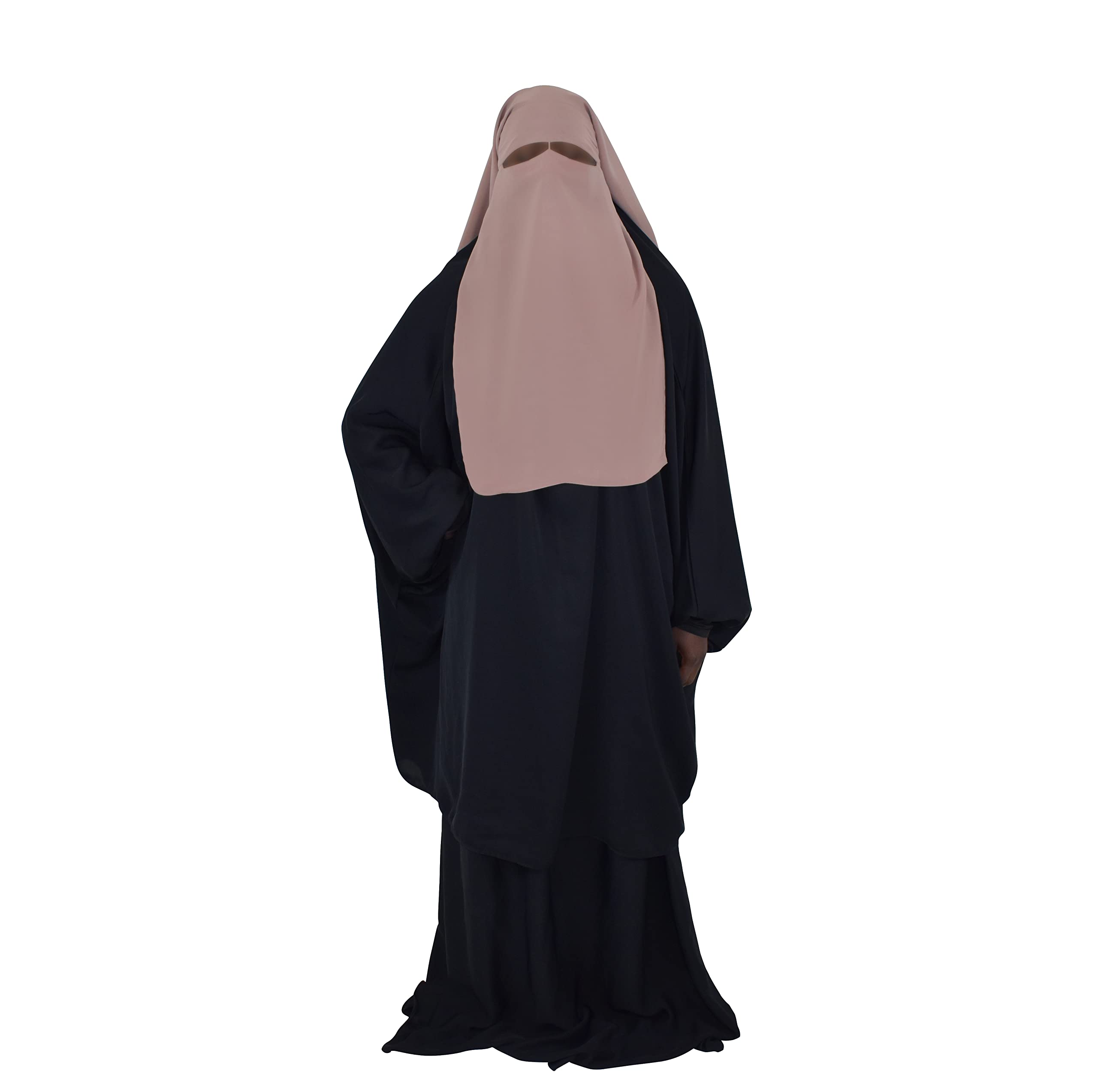 Buy Assabiroun 3 Layers Niqab Burqa Face Veil long Black Nikab