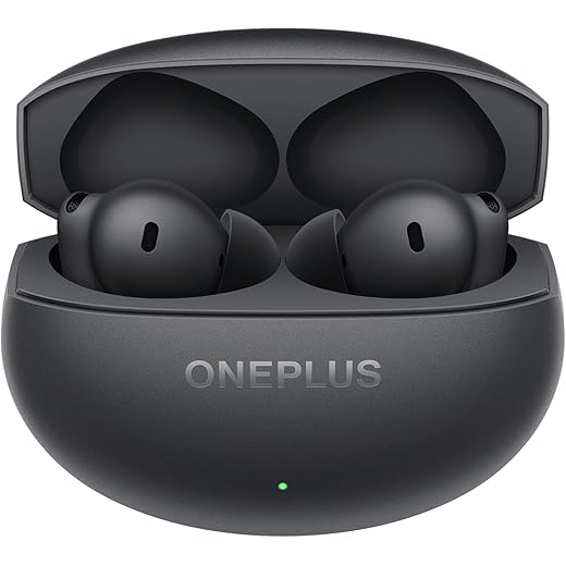 OnePlus Buds 4 TWS Earbuds with Upto 55dB Real-time ANC, Adaptive Mode, Dual Drivers and DACs, 3D Audio, Upto 45hrs Music Playback, Dual-Device connectivity, 47ms Low Latency, Storm Gray