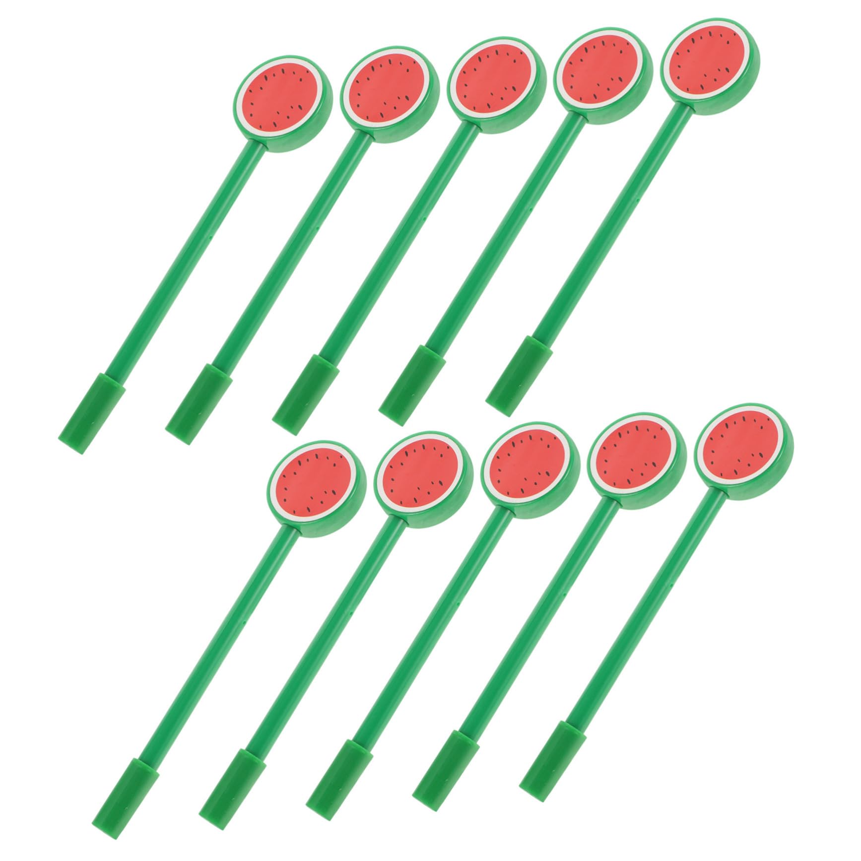 Angoily 40 Pièces Lot de Stylos Gel Décoratifs Forme de Pastèque Stylos Décriture Confortables pour Bureau et Dessin Pratique pour Adolescents et Adultes