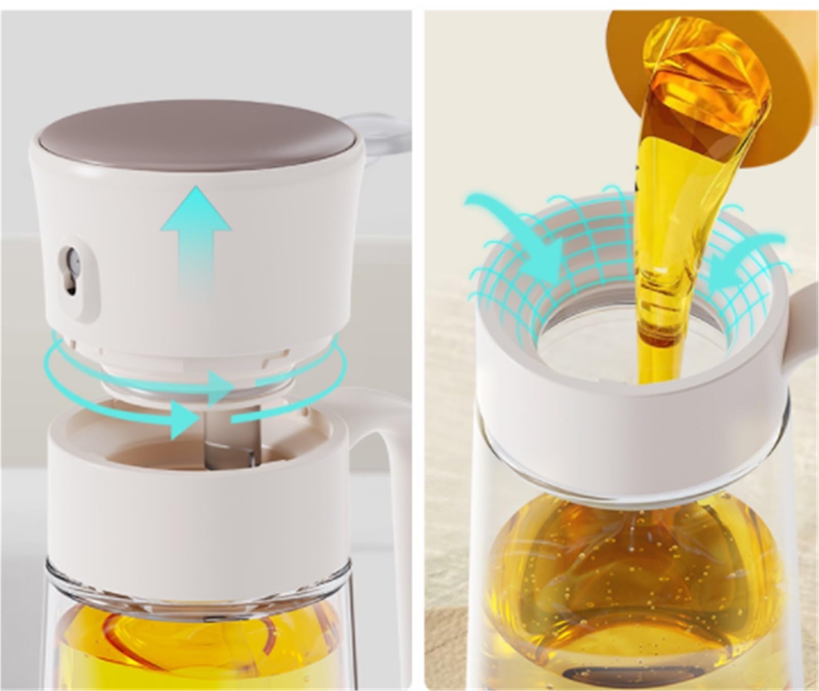 Ölsprüher Für Speiseöl Olivenöl Sprayer Haushalt Glas Presse Typ Öl Spray Topf For Air Fryer Grill Grillen Küche