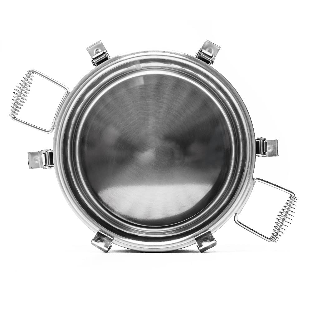 Gastronomie Thermobehälter Edelstahl | 10L Liter | Essen Thermobox | Thermotransportbehälter | Warmhaltebehälter für Speisen Thermoport