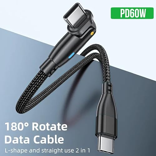 Miniatura 2 de TOP-UP Cable Carplay de coche para iPhone 16/15 (paquete de 2 unidades de 3.3 pies) y USB C a USB C cable de carga rápida de 6 pies 60 W