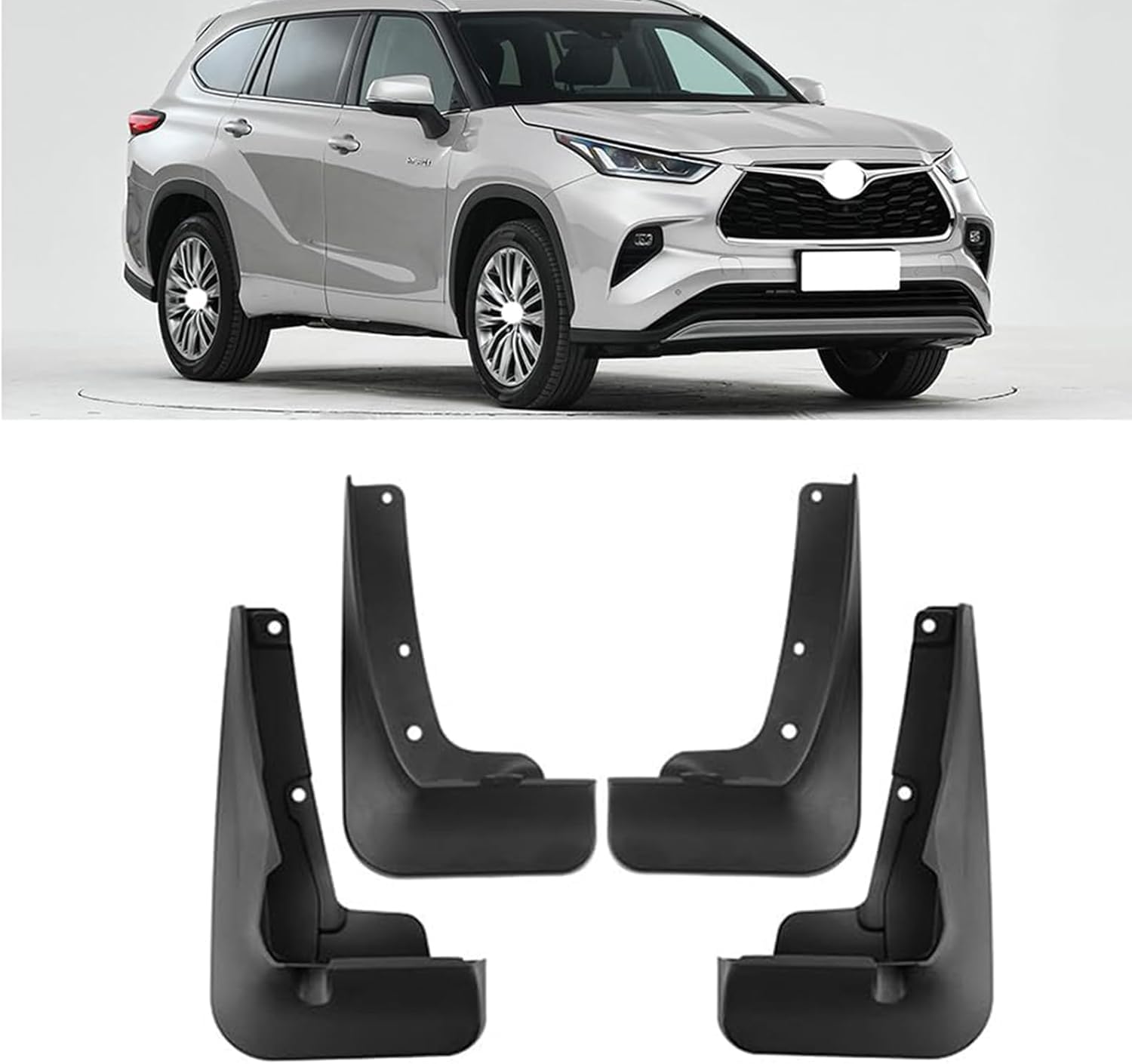 ZanLIn Car mudguard suitable for Toyota Highlander 2022-2024, Mud Flaps Splash Guards Replacement Decorative Mudguard Wheel Baffle Protection