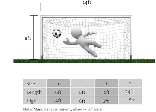 Miniatura 6 de Red de fútbol para exteriores, patio trasero, portería de fútbol, portátil, tiro de fútbol, equipo de práctica para adultos, niños, adolescentes,