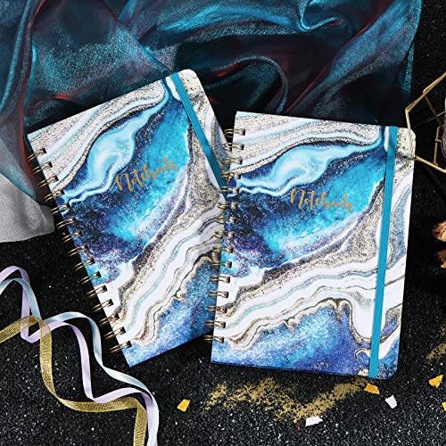 Ruled Notebook/Journal - Lined Journal With Premium Thick Paper, 8.5" X 6.4", College Ruled Spiral Notebook/Journal, Banded With Exquisite Inner Pocket, Waterproof Hardcover With Colorful Pattern #TOP6