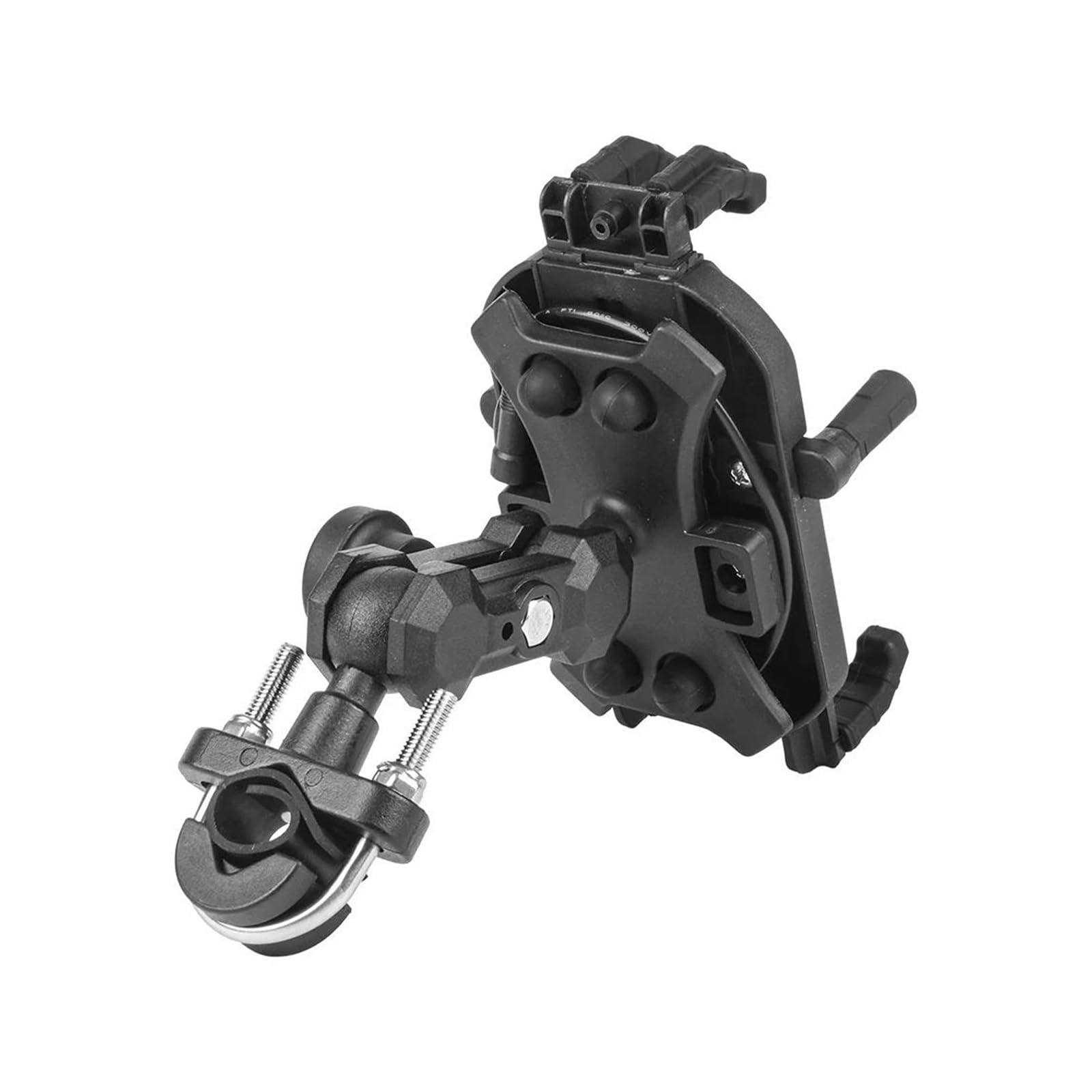 GPS para Motocicleta reducción Soporte para Teléfono Móvil Recargable, Rotación De 360 ​​°, Montaje Antivibración Ajustable con Cubierta Sombrero, Motocicleta Universal(Charging-Handlebar)