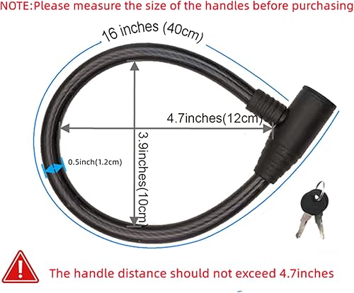 Miniatura 3 de GDXIEDING Cerradura de refrigerador, cerradura de refrigerador para puerta francesa, cerraduras de gabinete con llaves, cerradura de cable