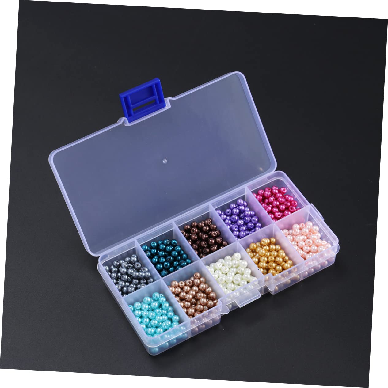 Operitacx 3 Sets Langlebige Runde Glasperlen 4 Mm Lose Perlen-set Für Halsketten- Und Ohrringprojekte 1000 Stück * 3