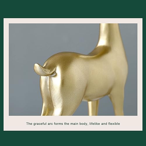 Miniatura 5 de BULINGNA Figuras de resina de reno estatuas de ciervo sentado y de pie decoración creativa moderna de alce para pasillo armario sala de estar