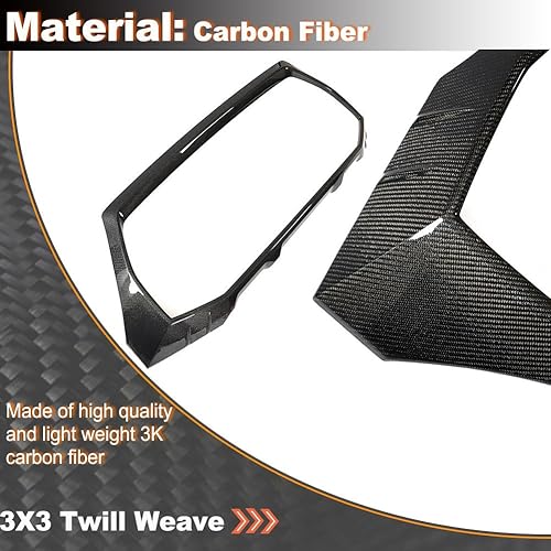 Miniatura 4 de MCARCAR KIT Rejilla frontal de fibra de carbono real para Audi RSQ8 RS Q8 2020-2023 Auto Bumper Kidney Grill Cover Body Kit Factory Outlet